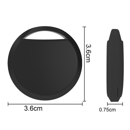 Lokalizator Bluetooth GPS SmartTag AT1 dla samochodu roweru torby kluczy psa kota do aplikacji "Znajdź" Apple Find My MFi Made For iPhone (Czarny)