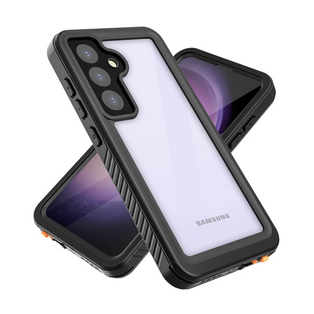 Etui D-Pro 360° Waterproof Case IP68 obudowa wodoodporna wodoszczelna pancerna Samsung Galaxy S25 Plus (Black)