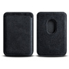 Portfel magnetyczny na karty Sancore Alcantara® oryginalna włoska tkanina zamszowa z magnesem MagSafe MagSafe Wallet do iPhone (Graphite Black)