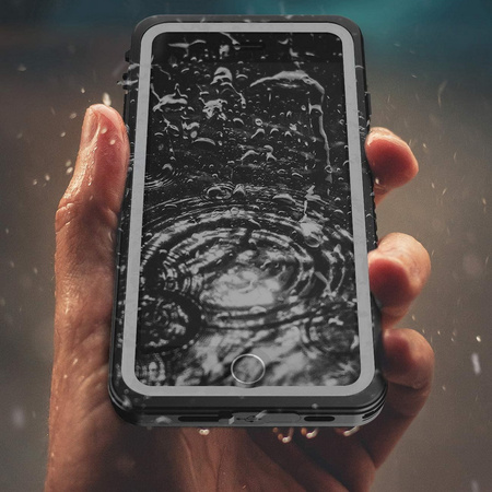 Etui D-Pro 360° Waterproof Case IP68 obudowa wodoodporna wodoszczelna pancerna do iPhone 7/8/SE 2020/2022 (Czarny)