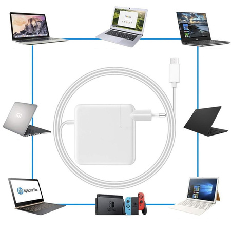 Ładowarka zasilacz A1718 USB-C 61W do Apple MacBook + kabel USB-C 200cm