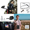 Zestaw D-Pro 360 Armor Strap Case etui pancerne z uchwytem na rękę i paskiem na ramię do Samsung Galaxy Tab S6 Lite 10.4" P610/P615 2020 P613/P619 2022 SM-P620/SM-P625 2024 + ładowarka