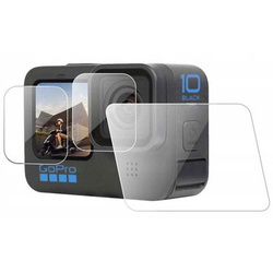 EX Pro szkło hartowane ochronne na obiektyw wyświetlacze do GoPro Hero 9/10 Black (3 szt.)