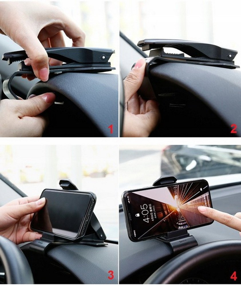 Baseus Mouth Car Mount Clip 360 Uchwyt Samochodowy Do Deski