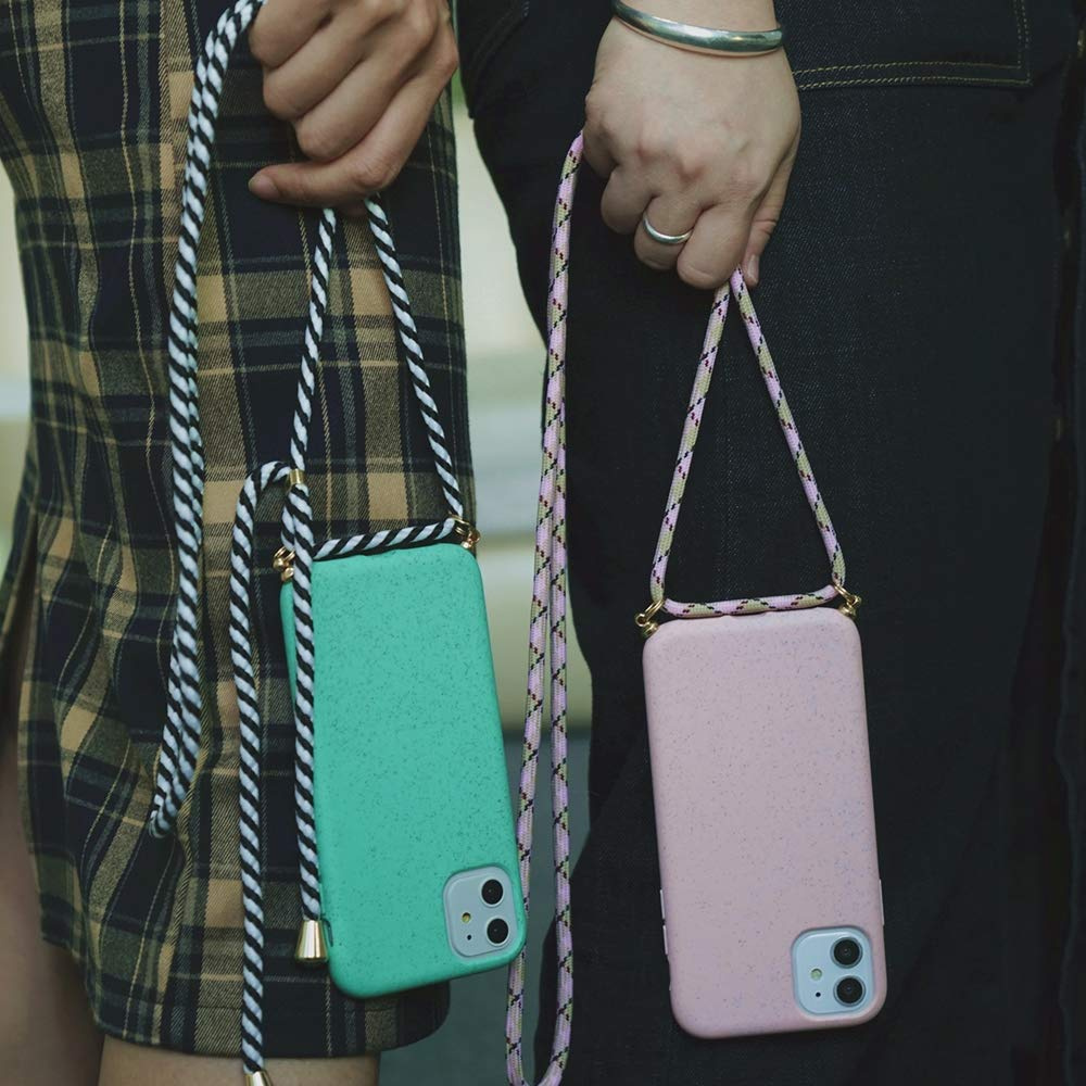 Crossbody Silicone Case Etui Obudowa z Paskiem / Torebka iPhone 11 Pro