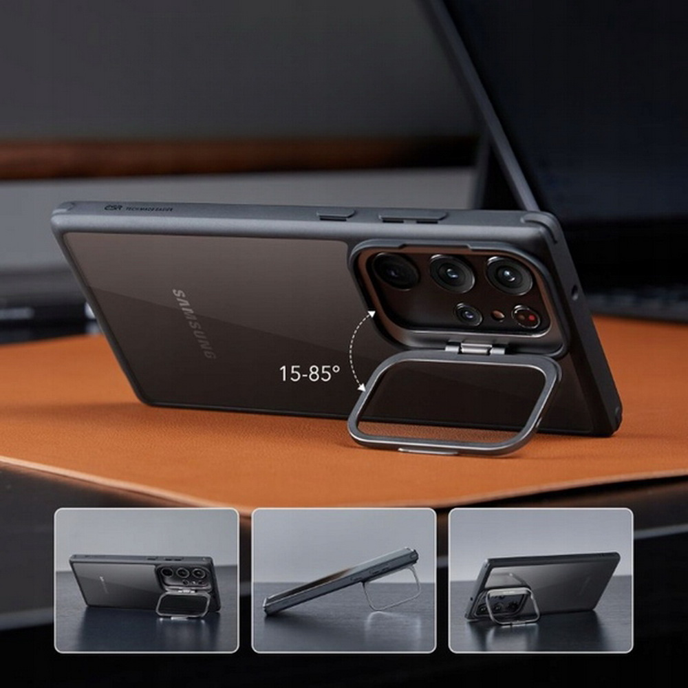 ESR Classic Kickstand Case do Samsung Galaxy S23 Ultra (Clear/Black