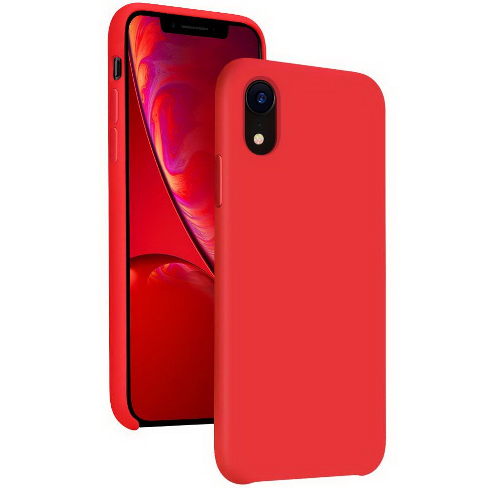 Liquid Silicone Gel Case Etui iPhone XR (Red) Czerwony Apple iPhone