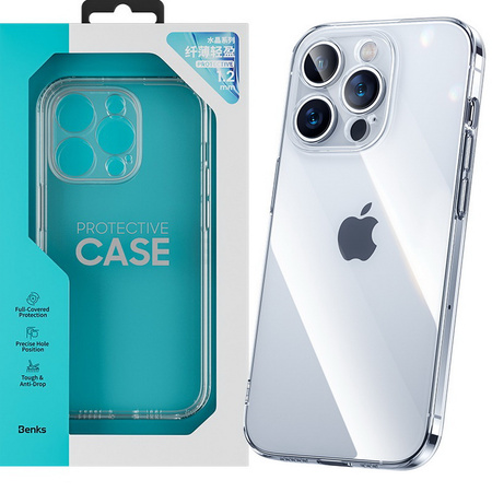 Benks Crystal Shiny Glass etui szklane plecki do iPhone 14 Pro