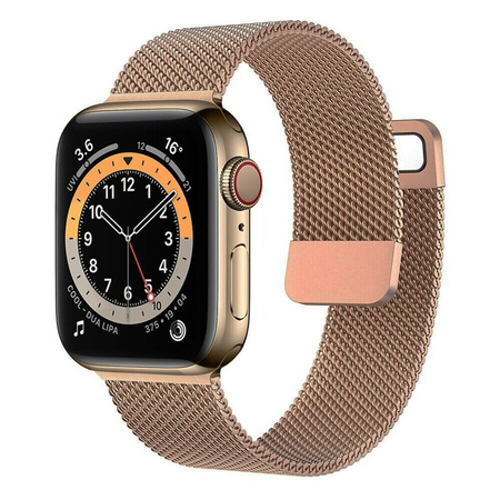 Milanese metal pasek bransoleta do Apple Watch 38/40/41mm (Rose Gold)